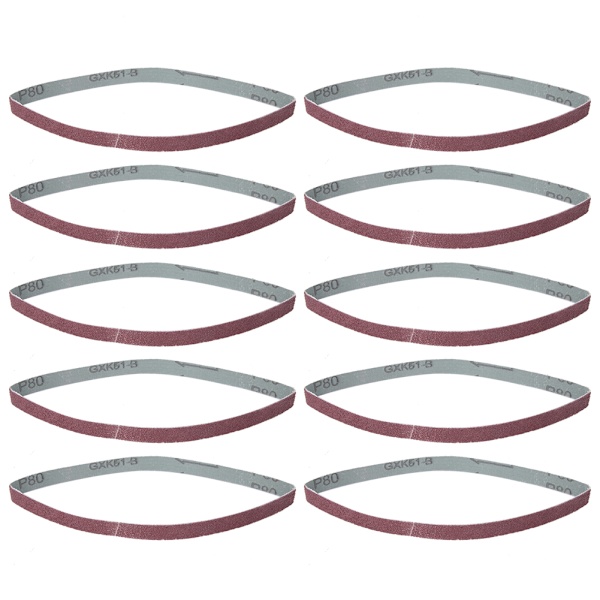 10 stk. Slibeskivebånd Cirkulært Slibebånd 457x13mm Aluminiumoxid GXK51-B(80)