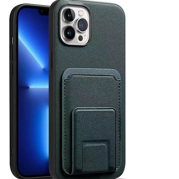 iPhone 14 Pro Max, Magnet Korthållare, Ställfunktion, Grön Grön