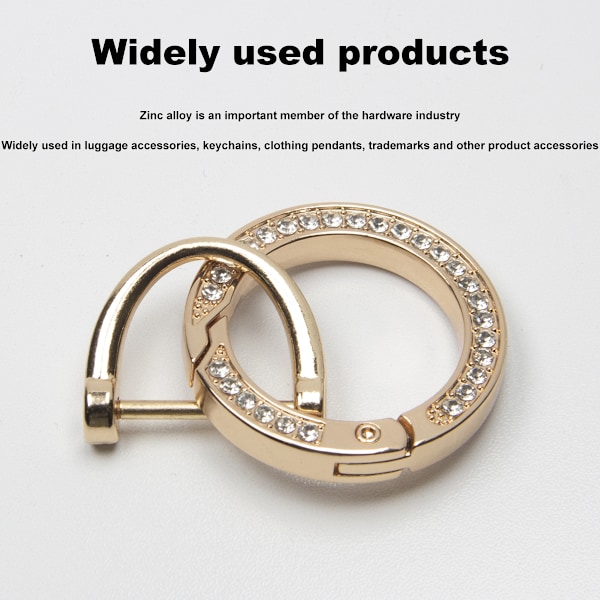 10 stk D-ringer med 10 stk nøkkelringer, 1 stk skrutrekker, nøkkelringholder til bilnøkler, for nøkkelringproduksjon DIY-håndverk