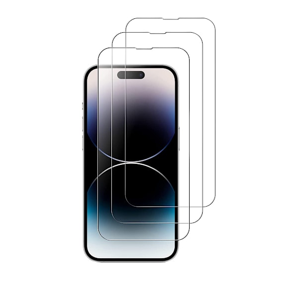 3X Karkaistu lasisuoja iPhone 13 Pro Max / iPhone 14 Pro Max Läpinäkyvä