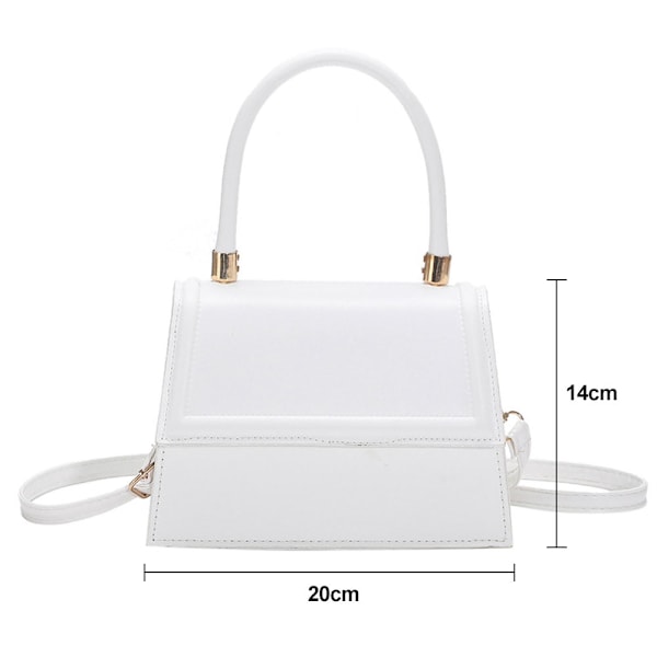 Enkelaxlad väska i konstläder, crossbody-väska lämplig för damers dagliga resor och dejting