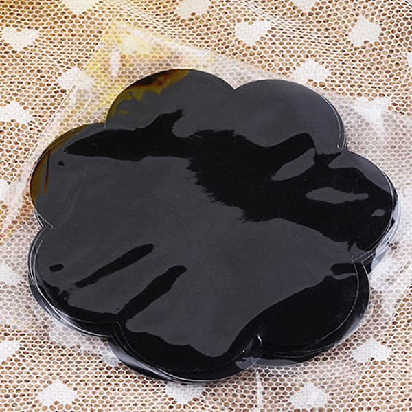 20x Brystvortedeksel for kvinner Engangs Usynlige Brystløft Petal Pasties Black