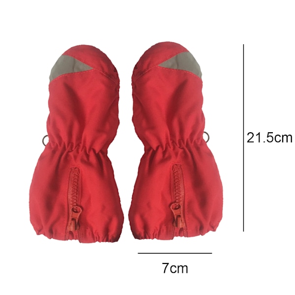 Barnevennlige fingerhansker for snølek, varme, tykke, vanntette barneskimittener