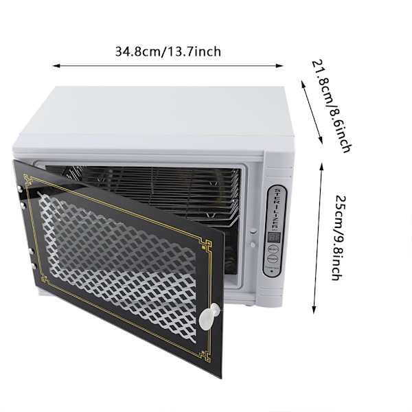Handduksvärmare Desinfektionskåp Sterilisator Steriliseringsmaskin för kläder (EU-kontakt 220V)