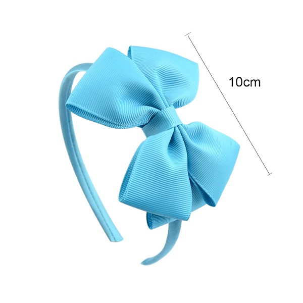 Mode Svart Rosett Hårband Bowknot Hårband Stor Rosett Grosgrain Band Hår Hoop Hårband