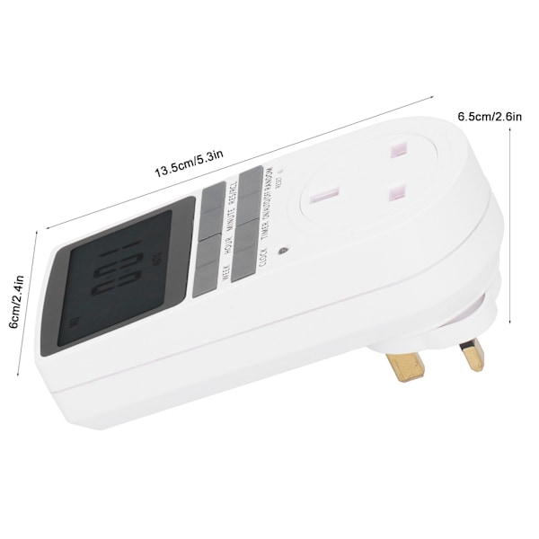 LCD Digital Programmerbar Udløbstimer Stikkontakt Stikkontakt Timer til Elektriske Apparater UK 230V