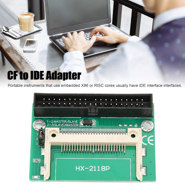 CF till IDE-adapter PCB 40 stift TrueIDE-läge AntiEMI Disk Desktop-adapterkort för WIN CE/LINUX