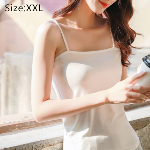 Dame Camisole Tank Top med Indbygget Shelf Bra