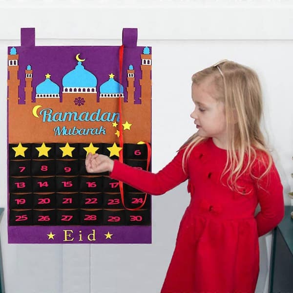 Eid Ramadan Mubarak -joulukalenteri, jossa 30 tähtitarraa