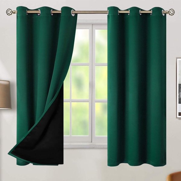 Blackout Window Curtain Panels, Heat and Full Light Blocking