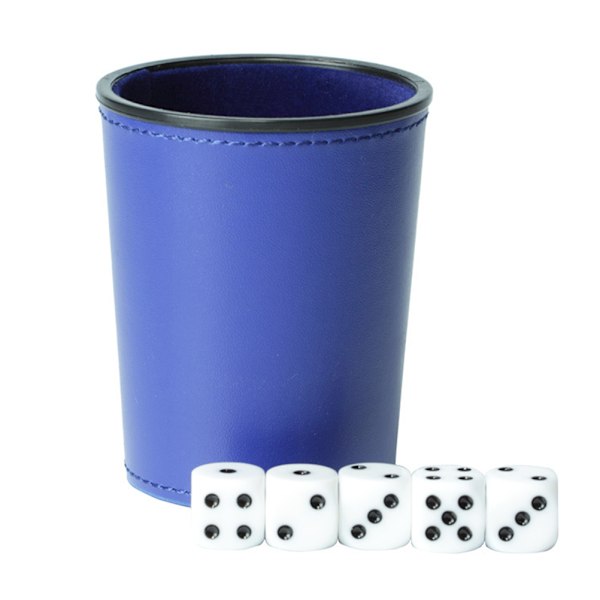 PU Leather Dice Cups with 5 Dice Bar KTV Entertainment Dice Cup