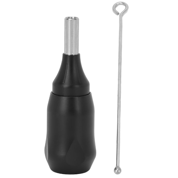 Professionella Patron Tattoo Grepp Justerbar Nål Längd Aluminium Legering Tattoo Handtag Svart