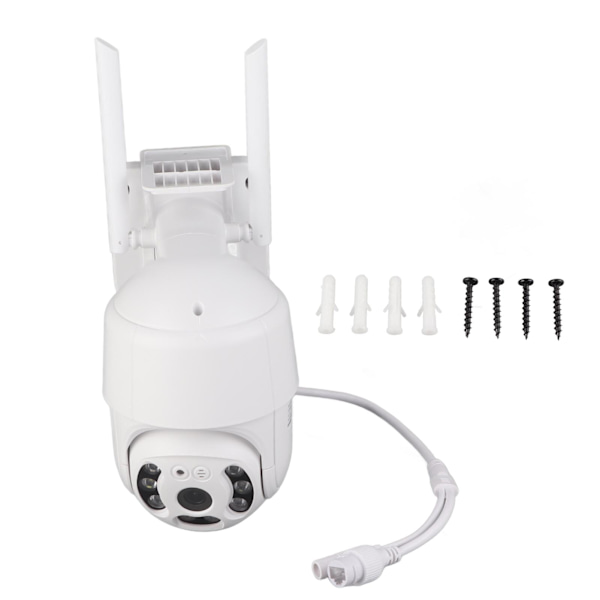 WiFi Hemkamera 360° Vidvinkel HD Klar Bild Trådlös Intelligent Detektering Alarm Notifier Vattentät Kamera