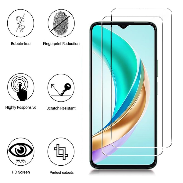2-Pak Motorola Moto G52 / G82 / G72 Hærdet Glas Tempered Glass Transparent