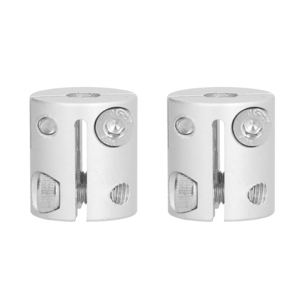 2 stk. Akselkobling Aluminium Legering D Hul til Hex Hul Akselkobling til Forbindelse af Dele