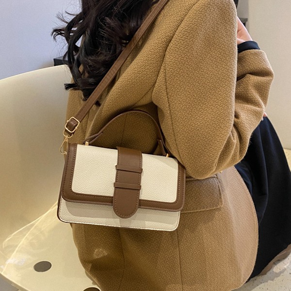 Damer Handväska i konstläder Messenger Bag Läderplånbok Dammode Axelväska