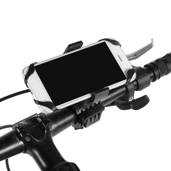 Universal Svart Cykel Motorcykel Mobiltelefon Rack 360