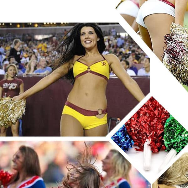24 kappaletta cheerleading-tupsuja, cheerleading-pompomeja, cheerleadi[TT]