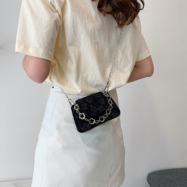 Mini kæde hånd fragtseddel skulder crossbody taske lille firkantet taske kvinders crossbody taske