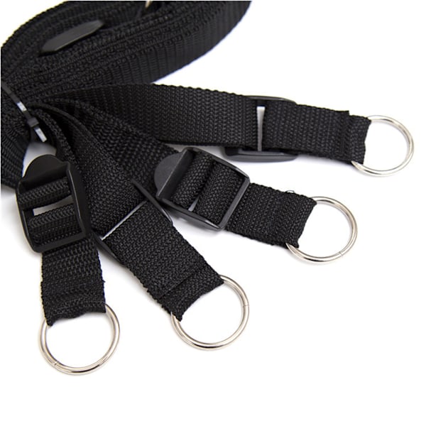 Mjuka Lädermanschetter Set Justerbara Remmar Kit för Hand-Handled-Ankel Fitnessövningar Bälte