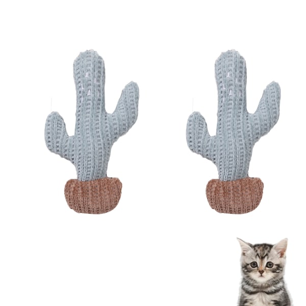 2 st katt leksak Pingvin/blomma/kaktus/katt/mus Katt Hög Nöjes lindrare Catnip bit leksak