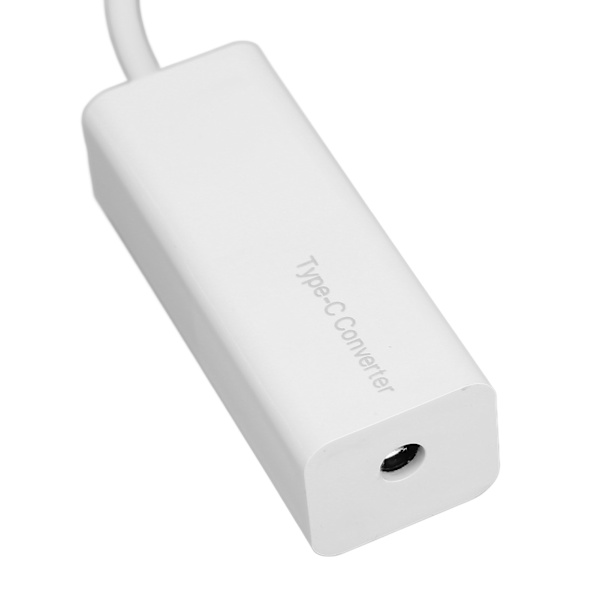 DC till USB-C Adapter 65W PD DC till USB-C Konverter DC Strömförsörjning Adapter 5.5X2.1mm Hona till USB-C Hane Adapter Vit