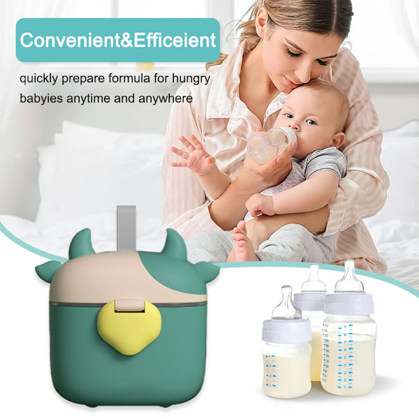 Baby Mælkepulver Dispenser, Baby Mælkepulver Dispenser til Frugt, Snacks og Nødder