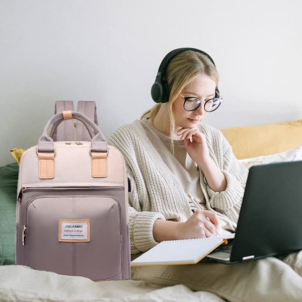 Laptop Ryggsekk - Forretningsreise Datamaskinveske - med USB-port - Passer for 13/14\" datamaskiner