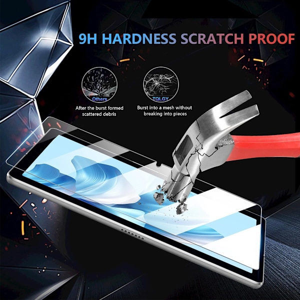 2X Displayskydd i härdat glas till Samsung A7 Tab Transparent