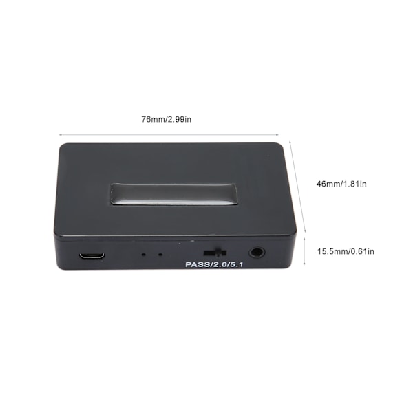 HD Multimedia Interface Ljudutdragare SPDIF 3,5 mm Uttag PASS 2.0CH 5.1CH HD Multimedia Interface Ljudkonverterare