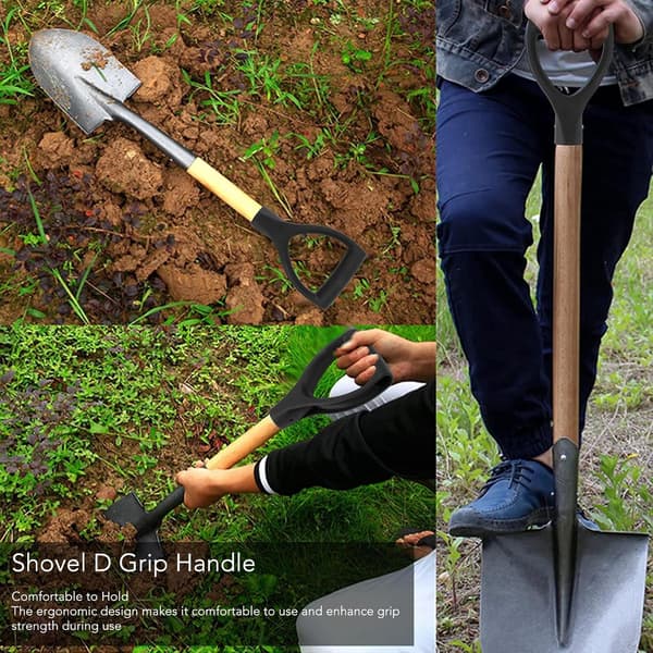 Grip Handle Inner Diameter 32mm PVC Shovel Snow Shovel Replacement Handle Garden Tool for Shovel Snow Scoop Digging Power Tool (Black)