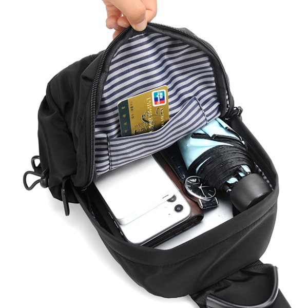 Kevyt Sling-reppu, kestävä pieni rinta- ja olkalaukku