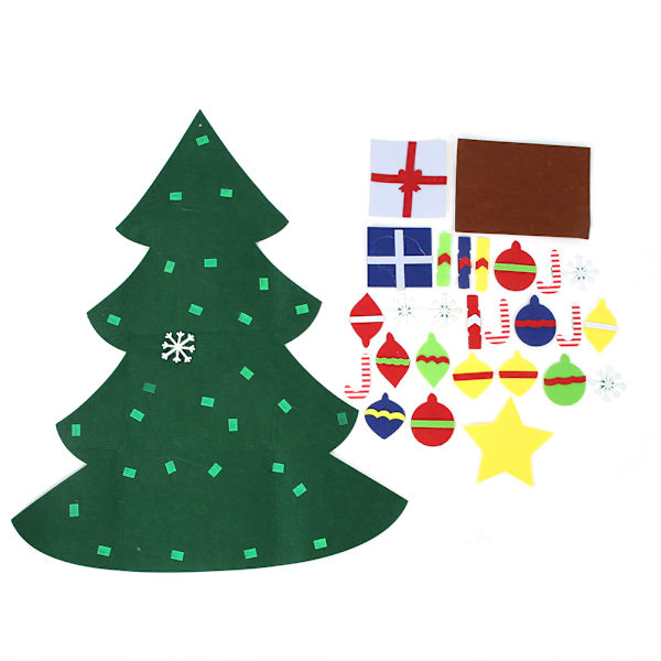 DIY Juletre 3D Julepynt Ornamentsett Utdanningsleketøy B-Stil Juletre