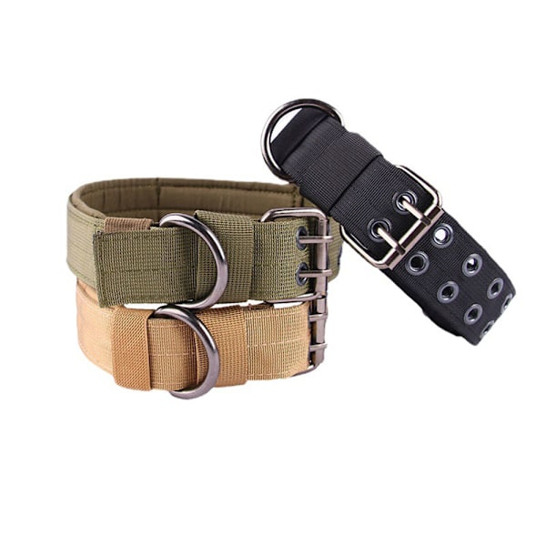 Hundekrage for stor hund, pit bull krage, nylon, kraftig, tykk hundekrage