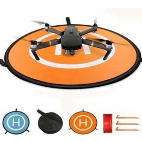 Drone 75 cm landningsplatta för drönare Indoostrial vikbar landningsbana Vikbar landningsplatta Vattentät startlandningsplatta för DJI