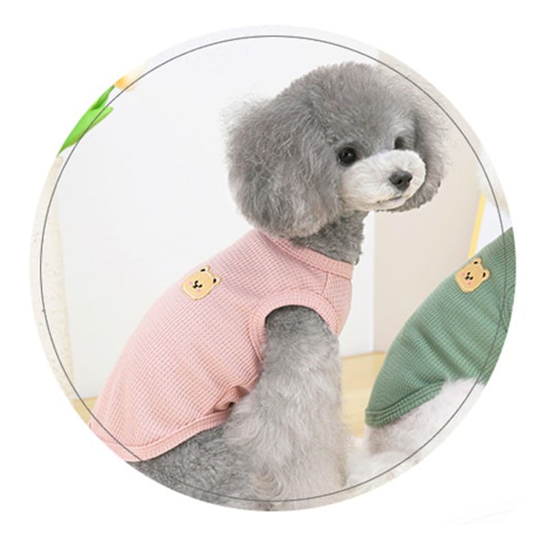 Klæder til kæledyr kat hund forår og sommer nye vest hvalp Teddy Bichon hundeklæder (2 stk)