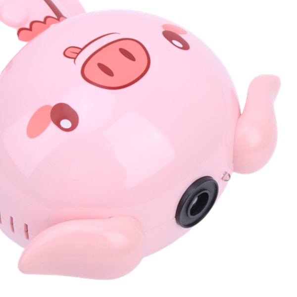 Bubbelblåsare Svans Pojkar Flickor Småbarn Elektronisk Bubbelblåsande Leksak med Bubbelvätska Pig Elektronisk