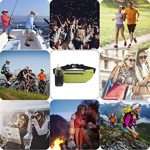 Lendese med vannflaskeholder, vanntett lett for utendørs camping fitness fotturer