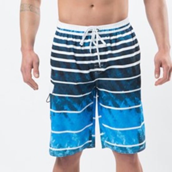 Men's Big and Tall Board Shorts Swim Trunks with Side Pocket,