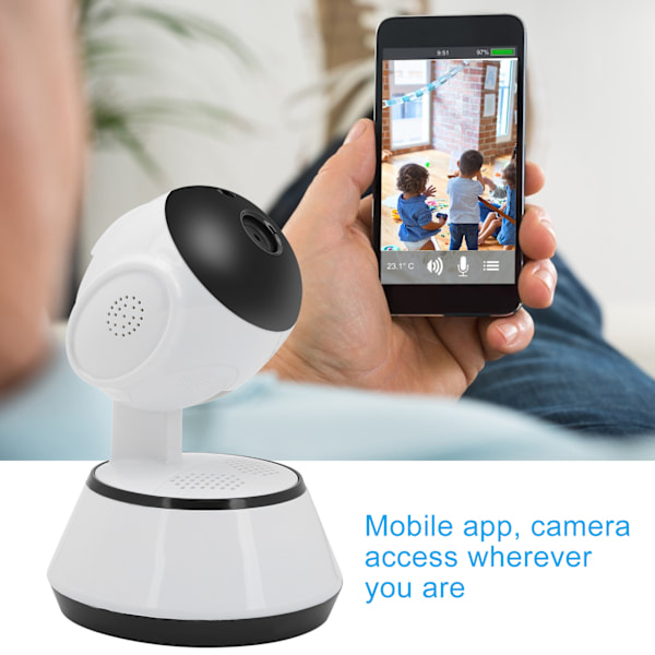 HD 720P Trådlös Wifi IP-kamera Inomhus Hem Säkerhetskupolkamera UK-kontakt 110~240V