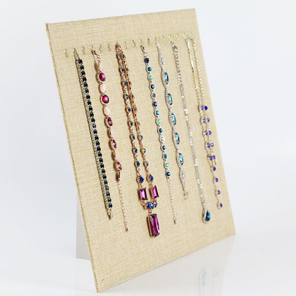 17 krokar Halsband Display Stativ Sammet Halsband Stativ Örhänge Smycken Display Stativ(17 Krokar Halsband Display)