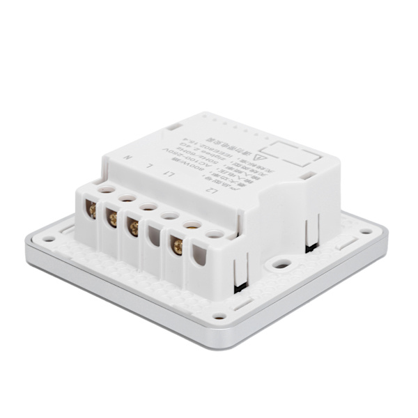 Intelligent Beröringsstyrd Ljusströmbrytare 86 Typ Trådlös för ZigBee 2.4G Röststyrning AC 100‑250V 2-vägs