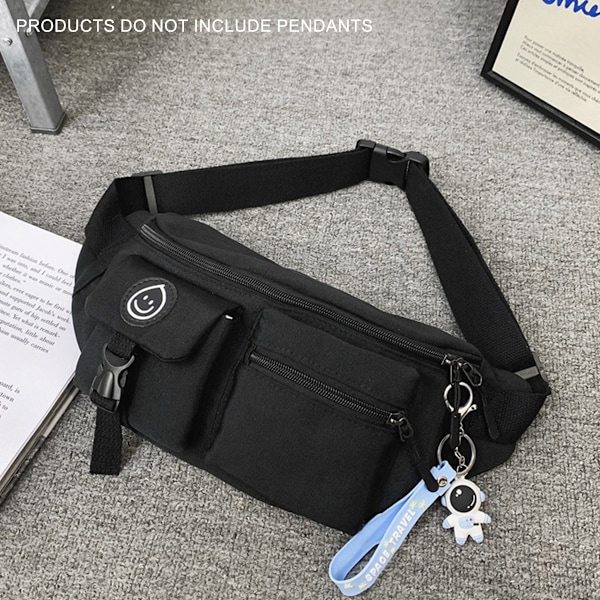Multifunktionell midjeväska trendig cool messenger väska herr diagonal bröstväska