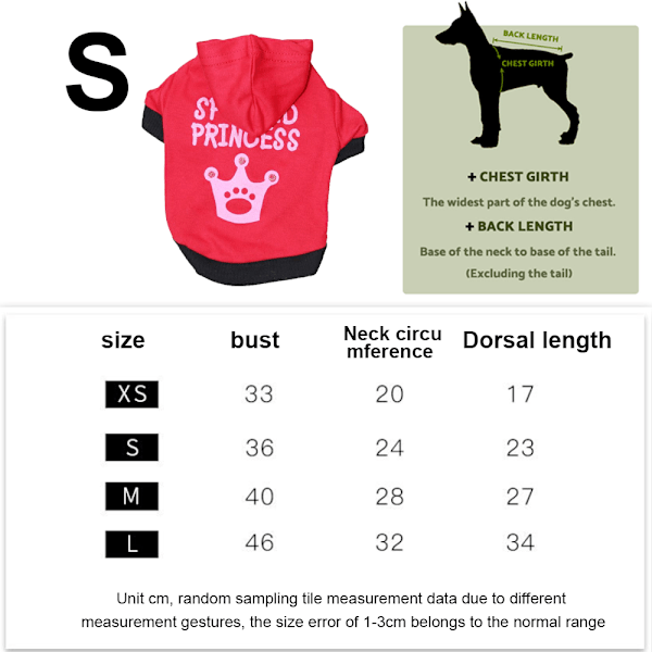 Hundeprinsesse Hundetrøje Hvalpe Hoodie Piger Hundetrøjer Krone Pige Hundetøj Lille Hund Pige Tøj