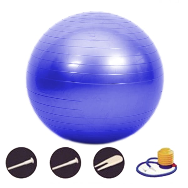 Stabilitetsboll med pump, för balans, träning, träningspass, core-träning