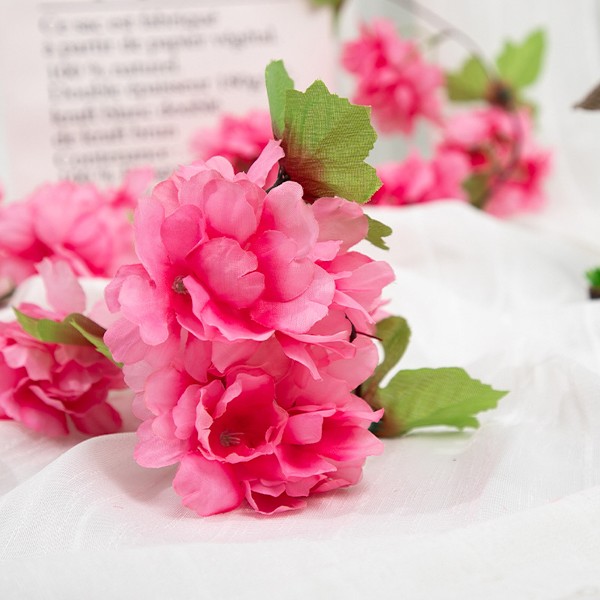 8 st konstgjorda körsbärsblommor, hängande växter sidenkrans falska körsbärsblommor för hemträdgård vägg staket inomhus utomhus bröllop födelsedag
