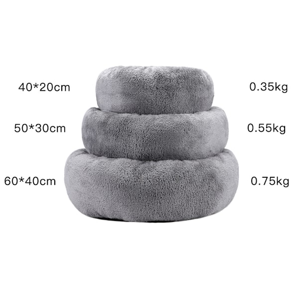Liten Hundebed – Kattebed – Plysj Dyreputer Sofa Vaskbar Anti-Angst Koselig Fluffy Pute Rede