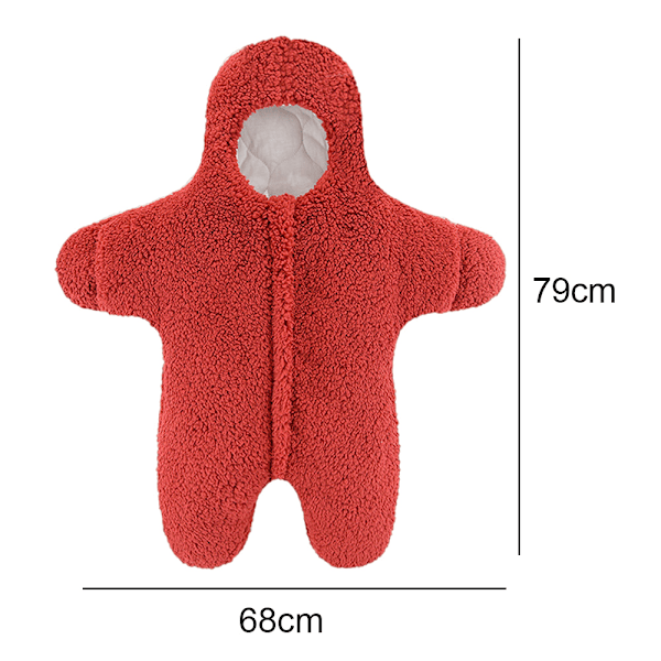 Anti-skräck och varm - Tjockad babysovpåse för höst och vinter