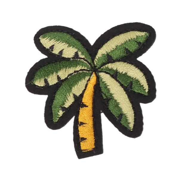 30 st. Broderade Kokosnötträdsplaster Söt Form Polyesterfiber Tropiskt Palmträdsplaster för DIY