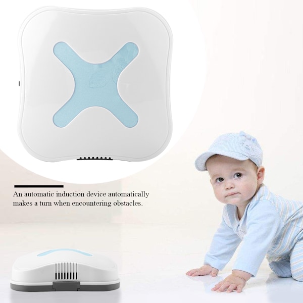 USB Laddningsbar Smart Soptunna Robot Mini Städmaskin Dammsugare Blå